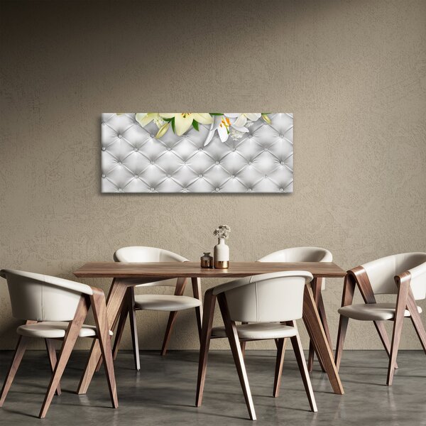 Tablou cu flori de crin (120x50 cm)