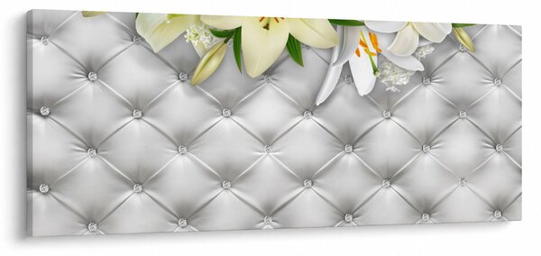 Tablou cu flori de crin (120x50 cm)