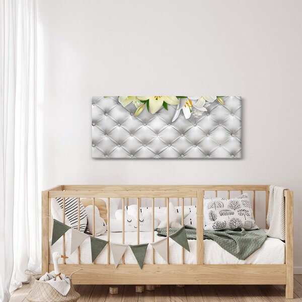 Tablou cu flori de crin (120x50 cm)