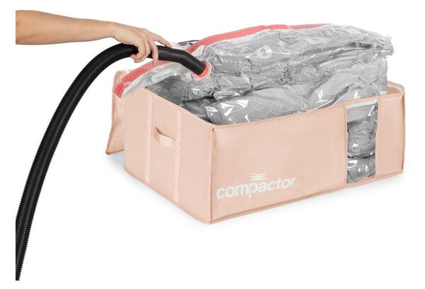Cutie de depozitare pentru haine din plastic cu vacuum 65x45x27 cm Pink Edition – Compactor