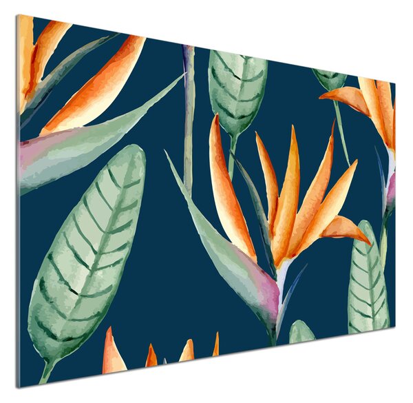 Sticlă printata bucătărie Strelitzia reginae