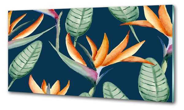 Sticlă printata bucătărie Strelitzia reginae