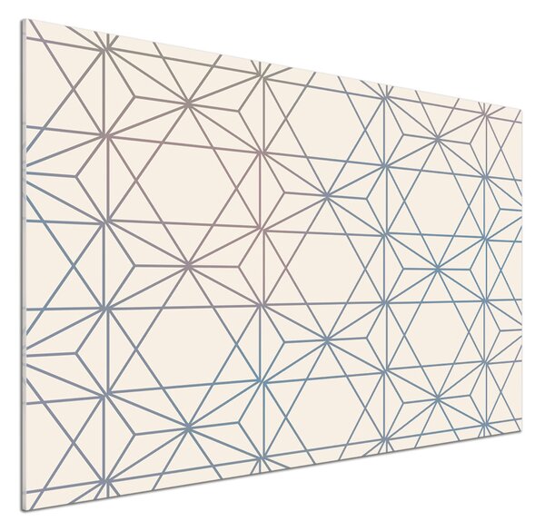 Sticlă pentru bucătărie fundal geometrică