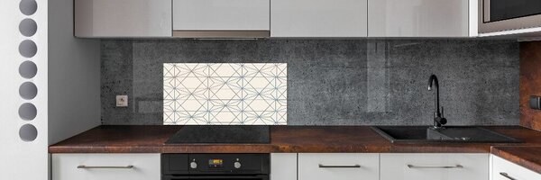 Sticlă pentru bucătărie fundal geometrică