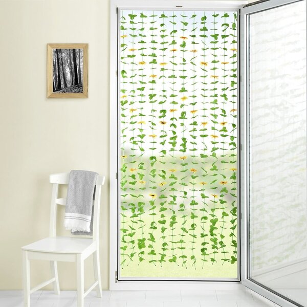 Draperie galbenă-verde 90x190 cm cu prindere la ușă Sunflowers – Maximex