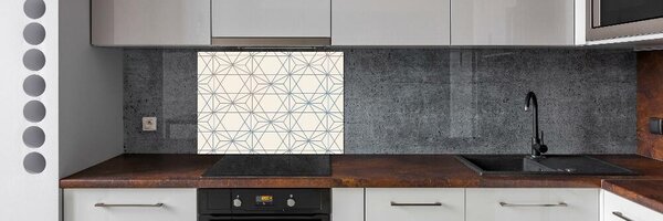 Sticlă pentru bucătărie fundal geometrică