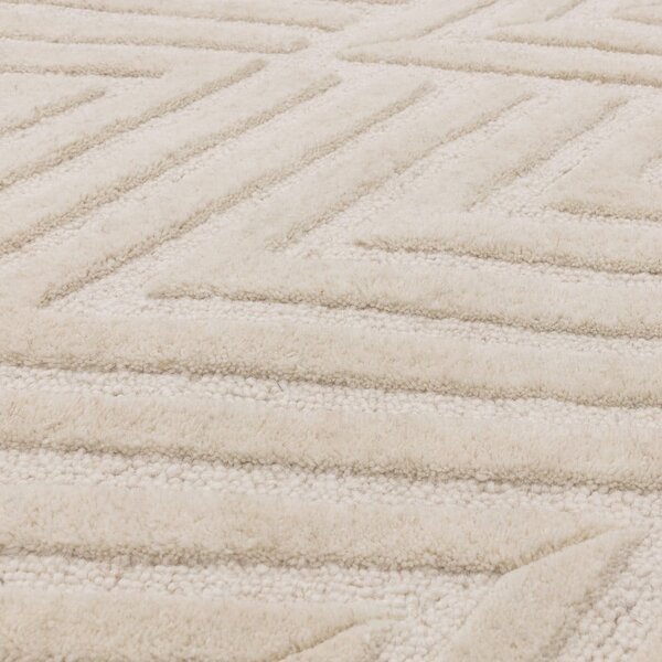 Covor crem din lână 200x290 cm Hague – Asiatic Carpets