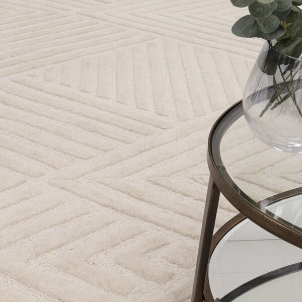Covor crem din lână 200x290 cm Hague – Asiatic Carpets
