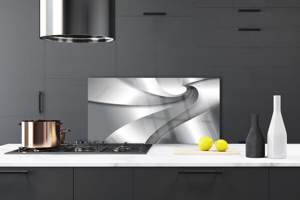 Panou sticla bucatarie Abstract Art Art Silver Grey