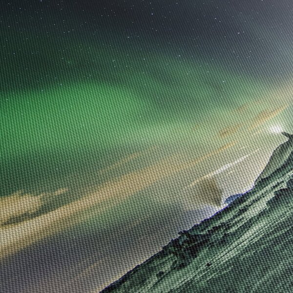 Tablou cu Aurora Borealis (120x50 cm)