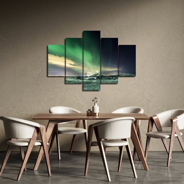 Tablou cu Aurora Borealis (150x105 cm)