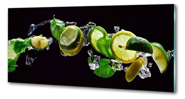 Panou sticla securizata bucatarie Lime si lamaie