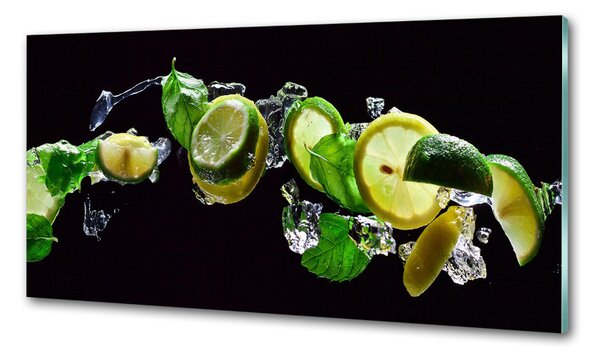 Panou sticla securizata bucatarie Lime si lamaie