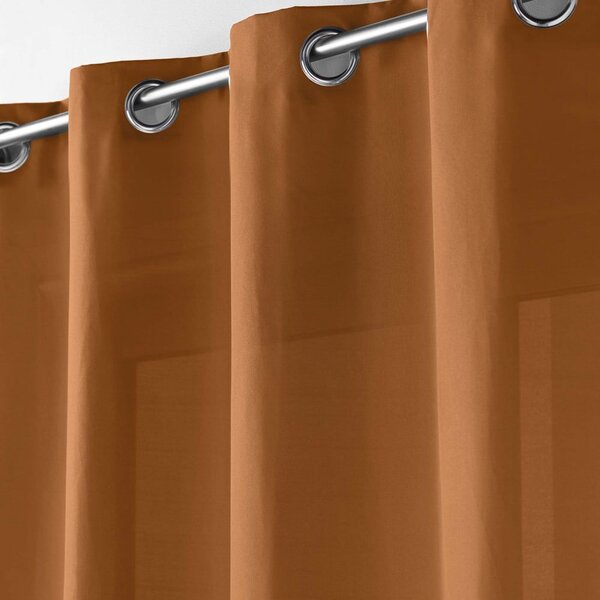 Draperie maro din microfibră 140x260 cm Absolu – douceur d'intérieur