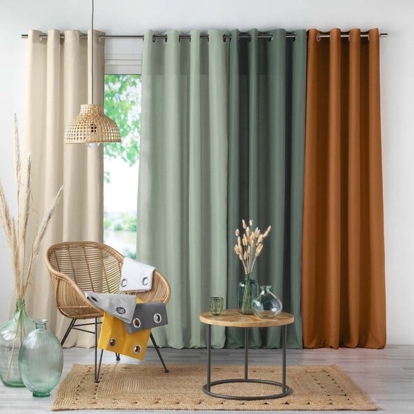 Draperie maro din microfibră 140x260 cm Absolu – douceur d'intérieur