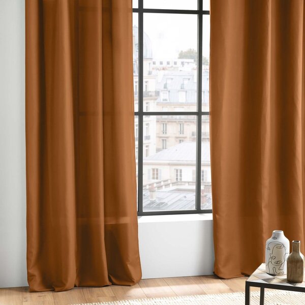 Draperie maro din microfibră 140x260 cm Absolu – douceur d'intérieur