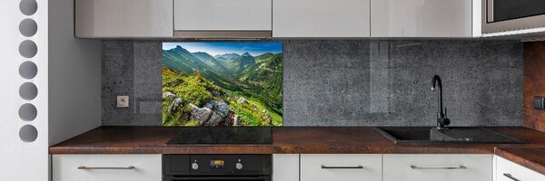 Sticlă pentru bucătărie Zori în munții Tatra