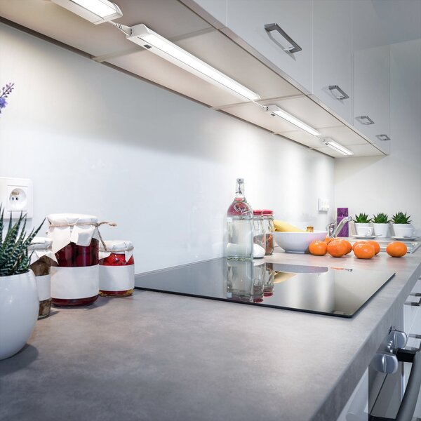 B.K. Licht Lampă LED pentru dulap inferior Hike, albă, L 54,7 cm, 4.000 K, Alb, Bucătărie
