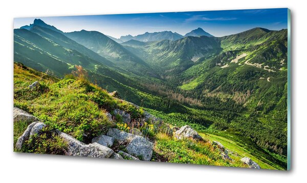 Sticlă pentru bucătărie Zori în munții Tatra