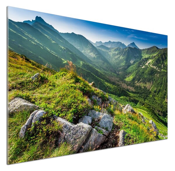 Sticlă pentru bucătărie Zori în munții Tatra