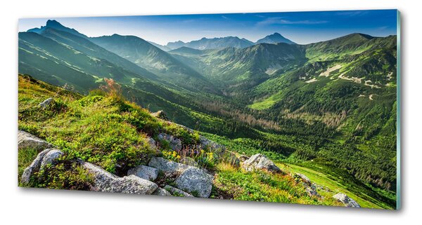 Sticlă pentru bucătărie Zori în munții Tatra