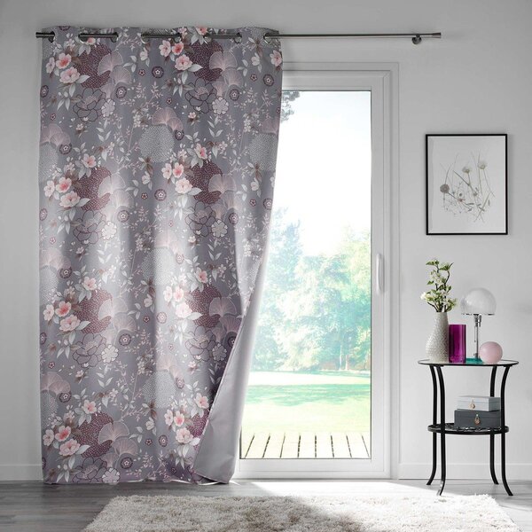 Draperie gri blackout din microfibră 135x260 cm Yokahama – douceur d'intérieur