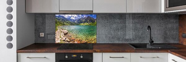 Panou sticlă decorativa bucătărie Marine ochi Tatry