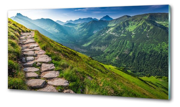 Sticlă pentru bucătărie Cale în Munții Tatra