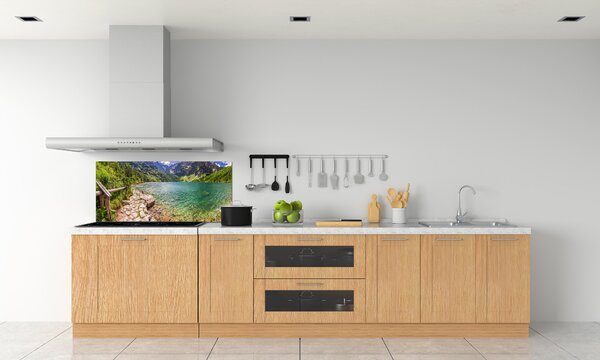 Panou sticlă decorativa bucătărie Marine ochi Tatry
