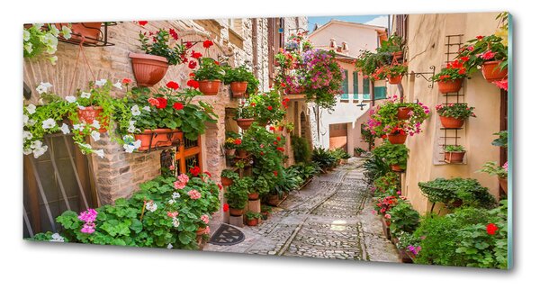Panou sticlă bucătărie străzile italiene