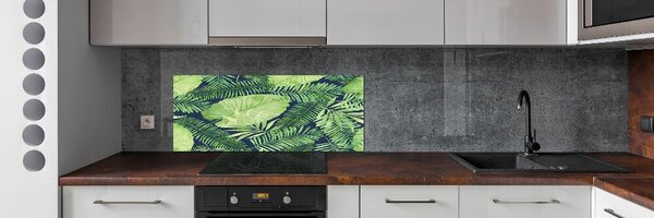 Panou perete bucătărie frunze tropicale