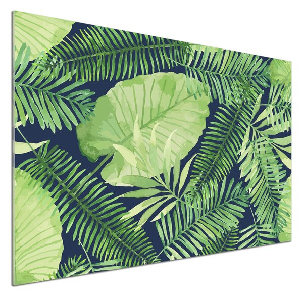 Panou perete bucătărie frunze tropicale