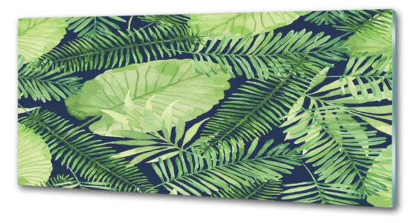 Panou perete bucătărie frunze tropicale
