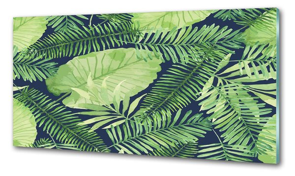 Panou perete bucătărie frunze tropicale