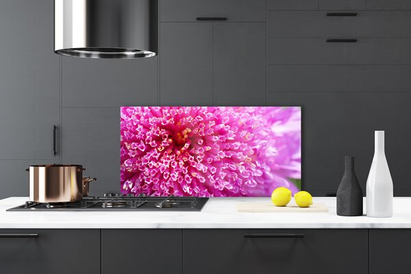 Panou sticla bucatarie Florale flori roz