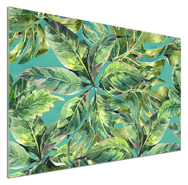 Sticlă pentru bucătărie frunze tropicale