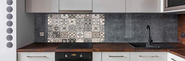 Panou sticla securizata bucatarie placi ceramice