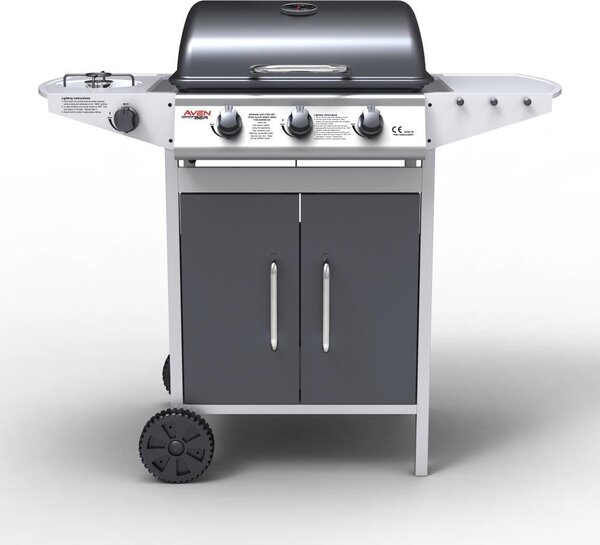 Grătar BBQ pe gaz cu arzător lateral Avenberg BOSTON