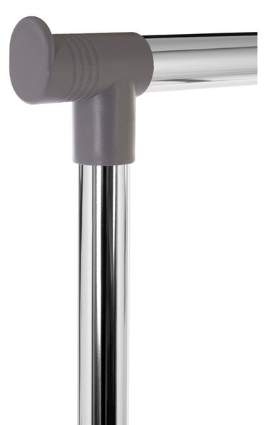 Suport pentru haine argintiu telescopic/cu roți din metal – Premier Housewares