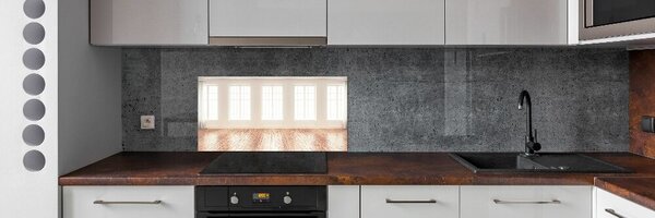 Sticlă pentru bucătărie interior luminos