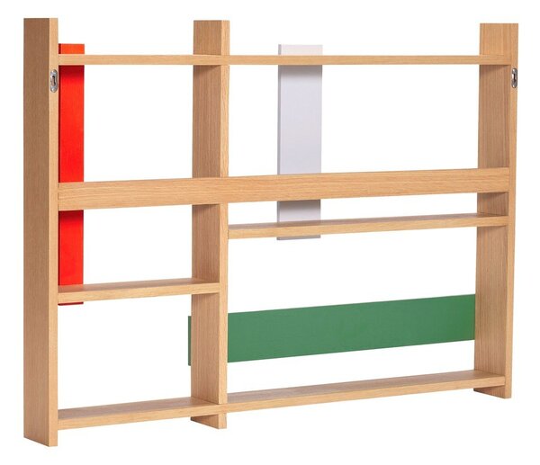 Raft etajat în culoare naturală cu aspect de lemn de stejar 110 cm Arki – Hübsch