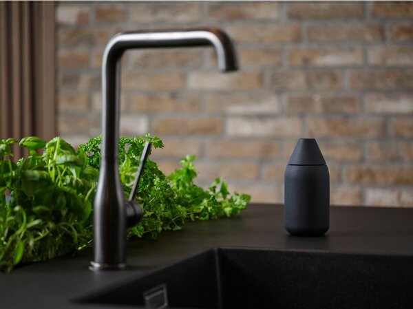 Dozator de săpun lichid negru din silicon 300 ml Singles – Zone