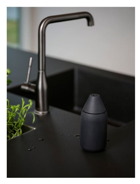 Dozator de săpun lichid negru din silicon 300 ml Singles – Zone