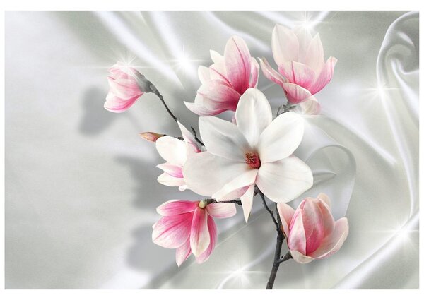 Tapet magnolie albă
