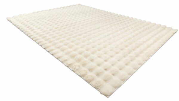 Model Blana Iepure Lop 050, Covor Living Dormitor, Efect 3D, Crem 50 x 80