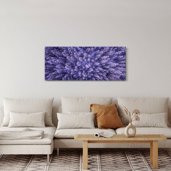 Tablou cu copacii înzăpeziți (120x50 cm)