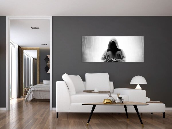 Tablou - Un călugăr într-o mănăstire (120x50 cm)