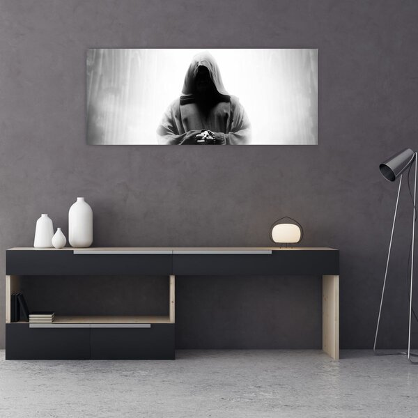 Tablou - Un călugăr într-o mănăstire (120x50 cm)