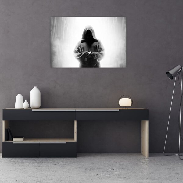 Tablou - Un călugăr într-o mănăstire (90x60 cm)
