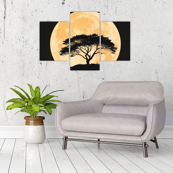 Tablou – Arbore în lună plină aurie II. (90x60 cm)